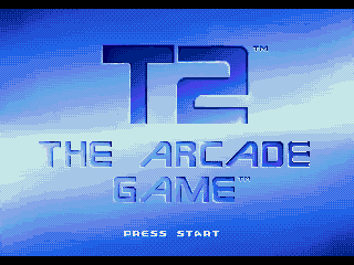 T2 The Arcade Game title screen for Sega Genesis